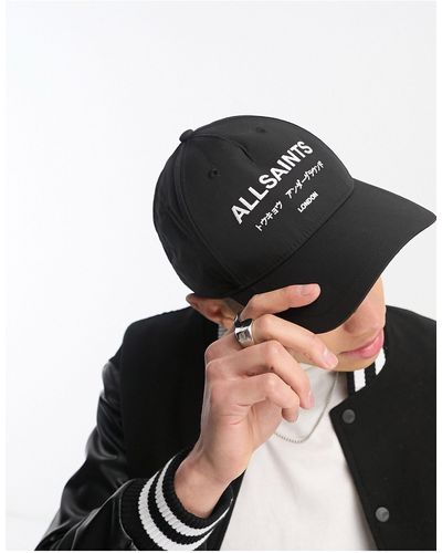 AllSaints Underground - Pet Van Nylon Met Logo - Zwart