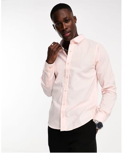 Bolongaro Trevor Klassiek Slim-fit Overhemd - Roze