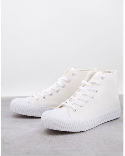 Schuh – webb – knöchelhohe sneaker aus canvas - Weiß