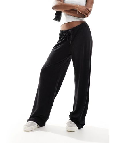 ASOS Low Rise Trousers - Black