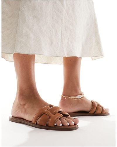 ALDO Elanaa Padded Flat Sandals - Brown
