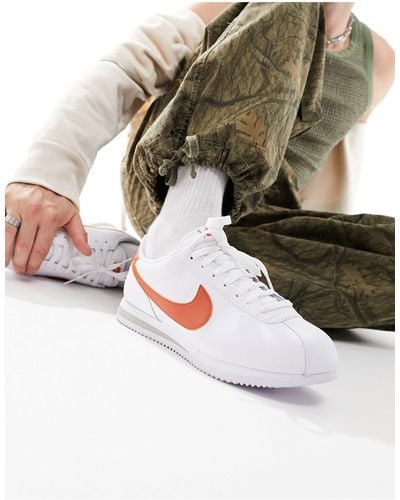 Nike – cortez – leder-sneaker - Weiß