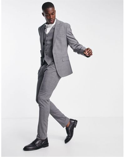 Noak Skinny Suit Pants - Gray