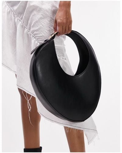 TOPSHOP Sabah Structured Scoop Shoulder Bag - Black
