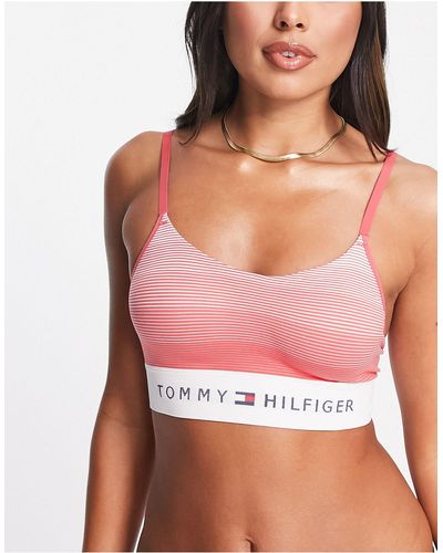 Tommy Hilfiger Seamless Stripe Bralette - Pink