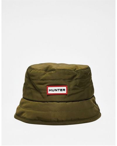 HUNTER Quilted Logo Bucket Hat - Green