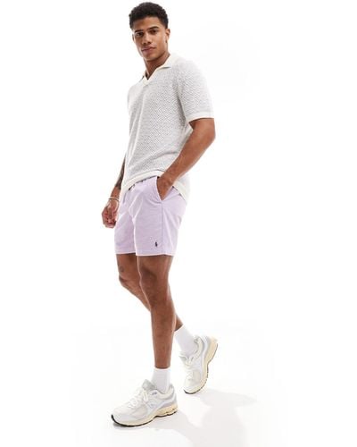 Polo Ralph Lauren Prepster - short en velours côtelé à logo emblématique - lilas - Blanc