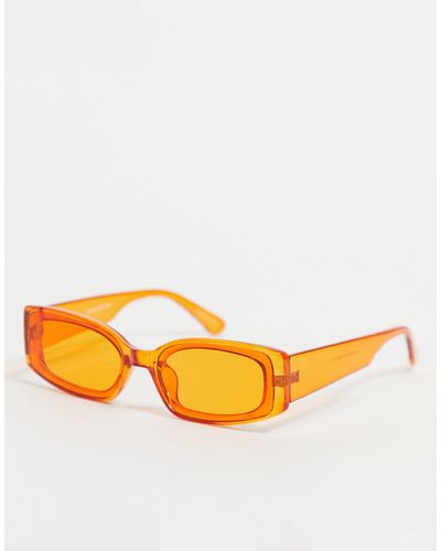 Vero Moda Rectangle Sunglasses - Orange