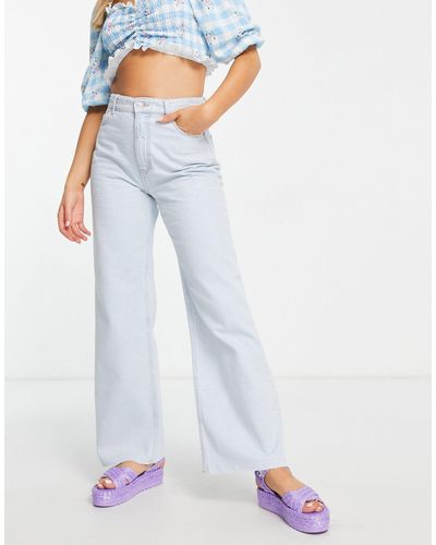 New Look Wide Leg Dad Jeans - White