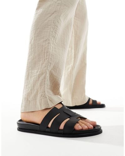 Truffle Collection Minimal Strap Sandals - White