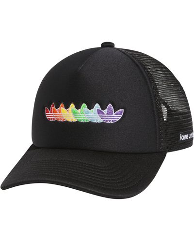 adidas Originals Pride Trefoil Repeat Print Cap - Black