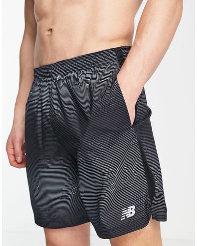 New Balance Running Accelerate Printed 7 Inch Shorts - Multicolour