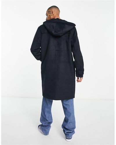 ASOS – duffelcoat aus wollmix - Blau