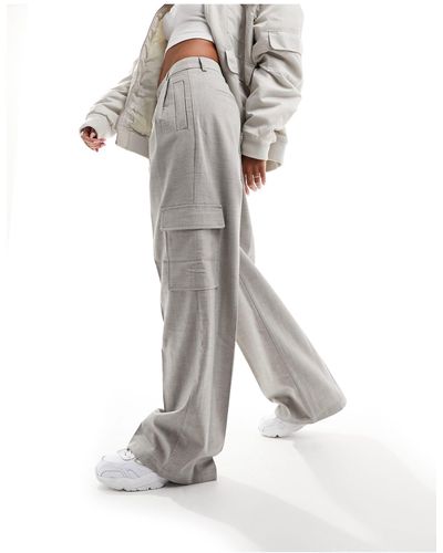 Object Tailored Cargo Trousers - White