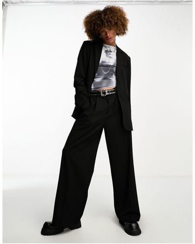 Collusion Co-ord Premium Suit Trousers - Black