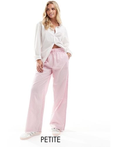 Only Petite Wide Leg Trousers - Pink