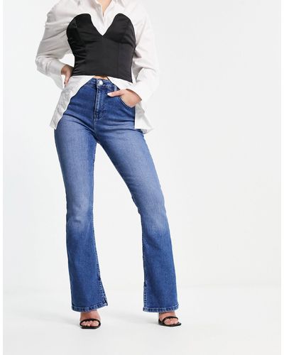 AsYou Jeans slim svasati color indaco - Blu