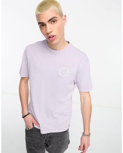 Volcom T-shirt lilla con logo circolare - Viola
