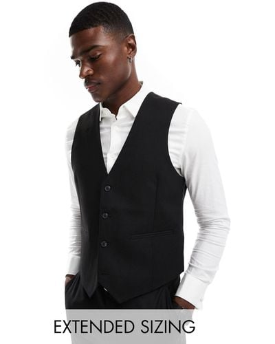 ASOS Slim Suit Waistcoat - Black