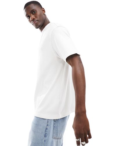 Another Influence Boxy Ribbed T-shirt - White