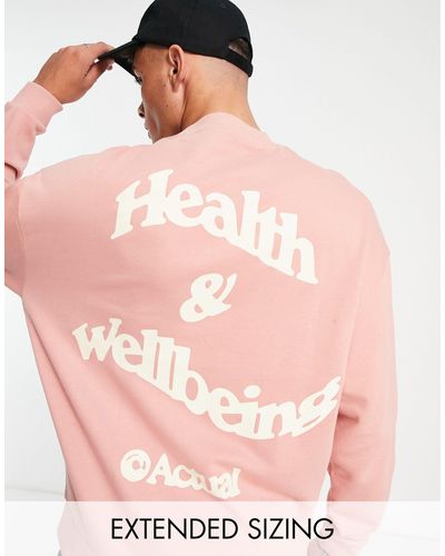 ASOS Asos actual – oversize-sweatshirt - Pink
