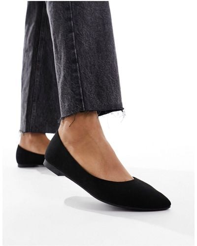 New Look Pointed Flat Shoes - Black