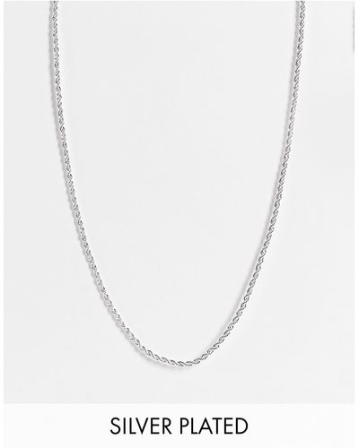 ASOS Plated Necklace - Metallic