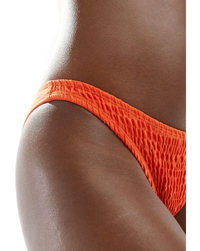 ASOS High Leg Bikini Bottom - Orange
