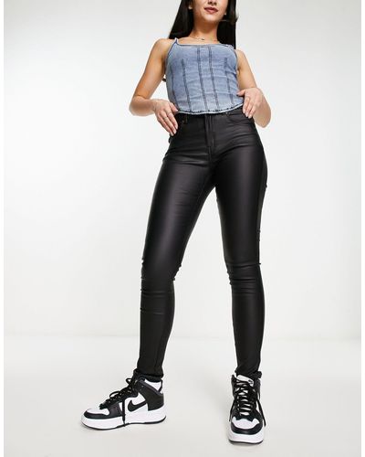 Dr. Denim Lexy - Skinny Jeans Met Coating - Blauw