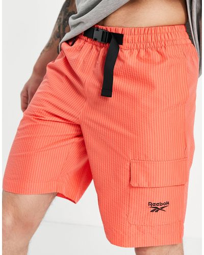 Reebok Classics Woven Cargo Shorts - Orange