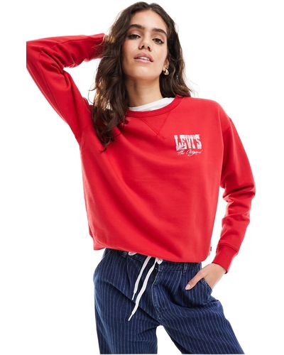 Levi's Sweatshirt With Small Logo - Red
