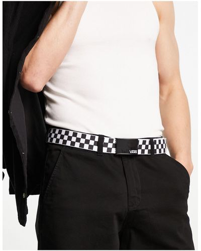 Vans Deppster 2 - ceinture en toile à damier - noir et blanc