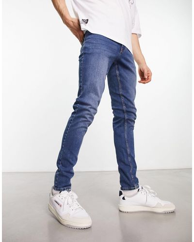 New Look – eng geschnittene jeans - Blau