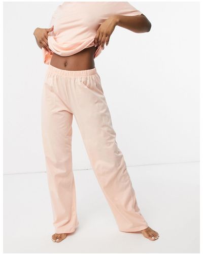 ASOS Mix & Match Straight Leg Jersey Pyjama Trouser - Pink