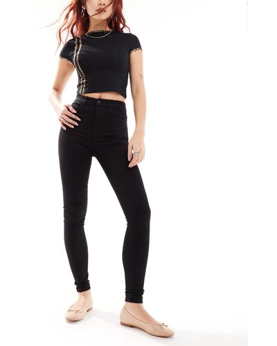 ONLY Royal High Waisted Skinny Jeans - Black