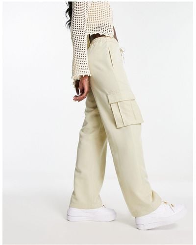 Urban Classics Pantaloni cargo dritti color cemento - Neutro
