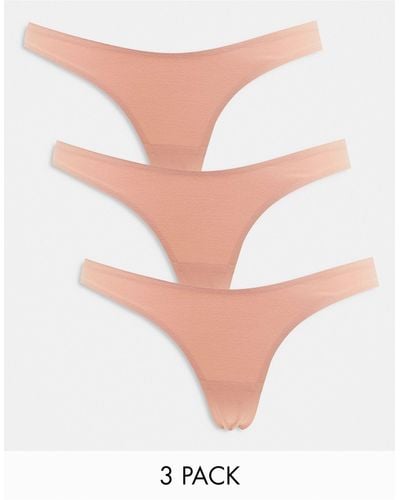 TOPSHOP Base Layers 3 Multipack Cheeky Brief - White