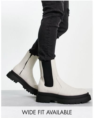 ASOS Chunky Sole Chelsea Boot - Natural