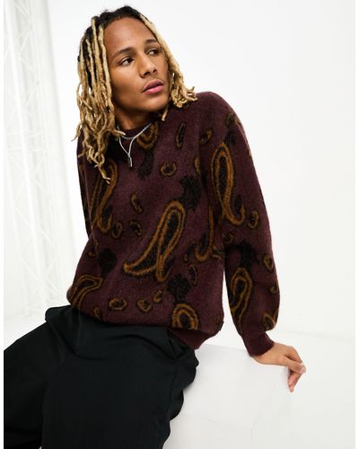 Carhartt Medford Paisley Knitted Jumper - Brown