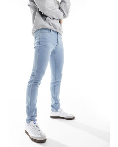 Only & Sons – warp – eng geschnittene jeans - Blau