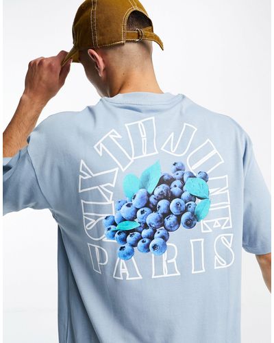 Sixth June T-shirt Met Fruitprint Op - Blauw
