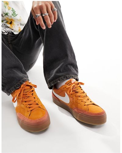 Nike Zoom pogo plus - sneakers arancioni - Marrone