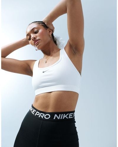 Nike Swoosh Light Support Sports Bra - White