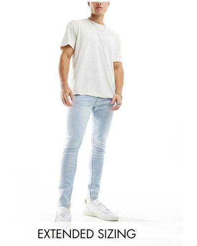 ASOS – spray-on-jeans mit power-stretch - Weiß