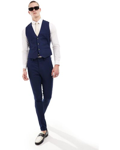 ASOS Wedding Skinny Suit Trouser - Blue