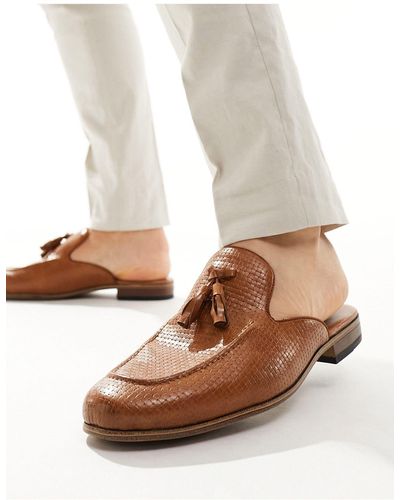 ASOS – pantoletten-loafer aus kunstleder - Weiß