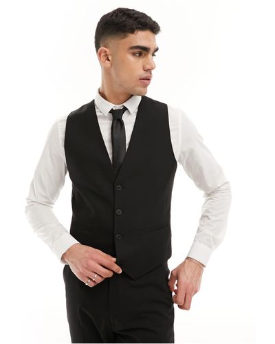 ASOS Slim Suit Waistcoat - Black