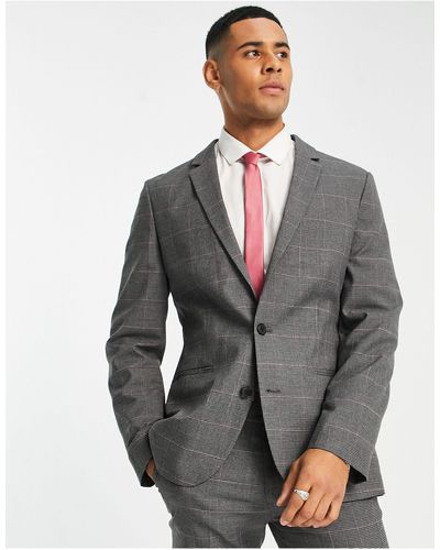 ASOS Skinny Suit Jacket - Gray