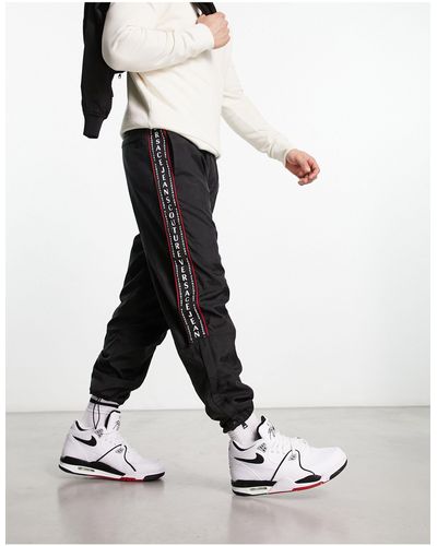 Versace Taping Nylon joggers - White