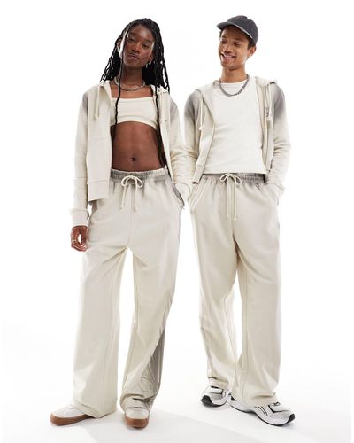 Collusion Unisex Relaxed joggers - White